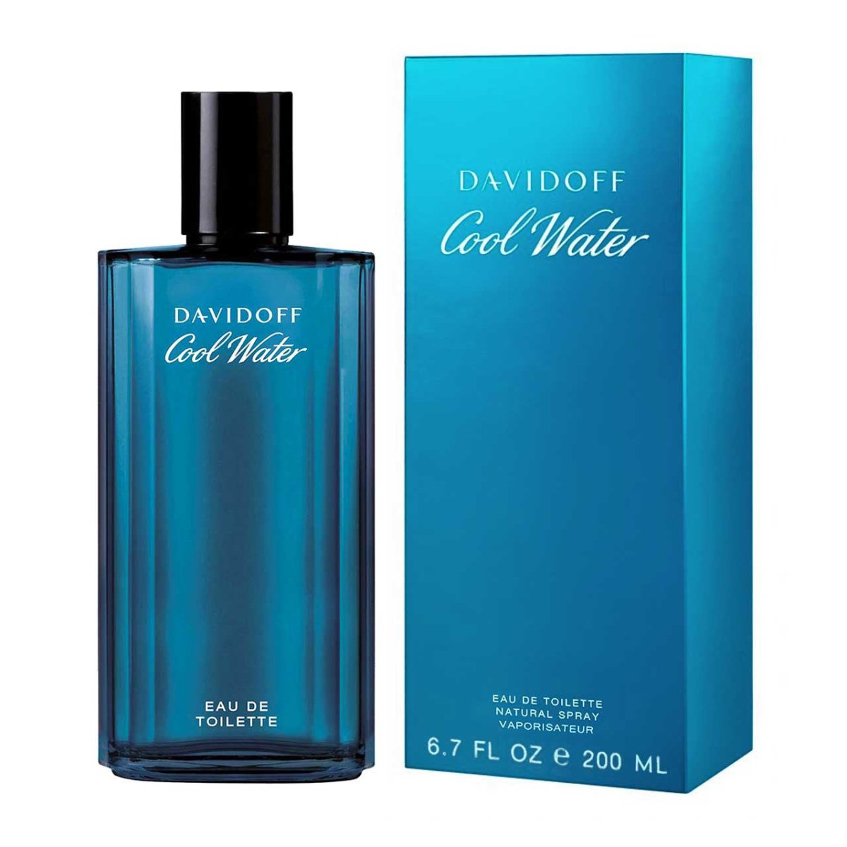 Perfume Davidoff Cool Water EDT 200 ml hombre, fragancia aromática fresca y revitalizante
